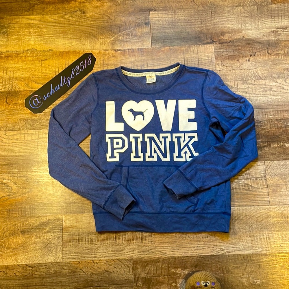 Blue pink shirt